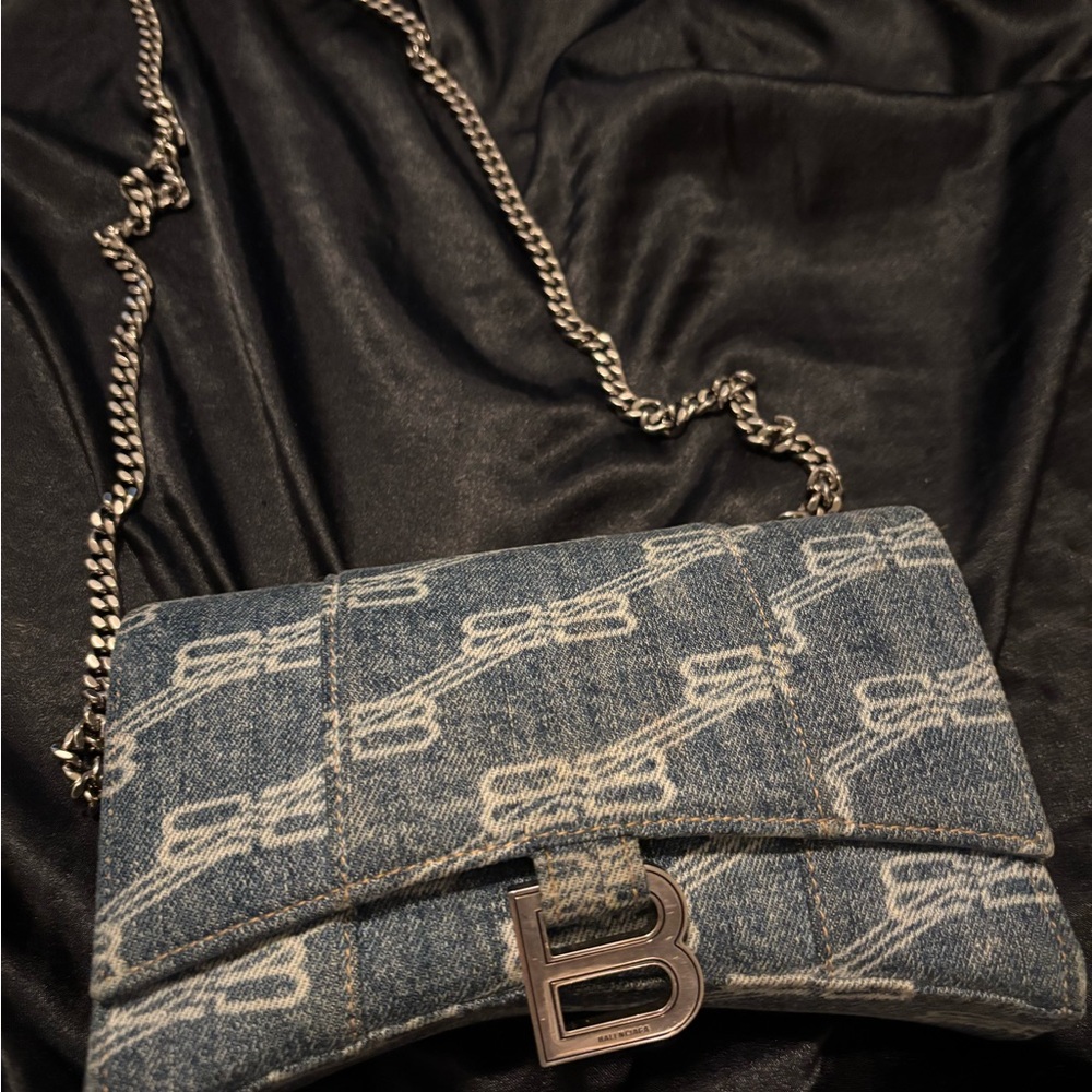 Balenciaga denim bag
